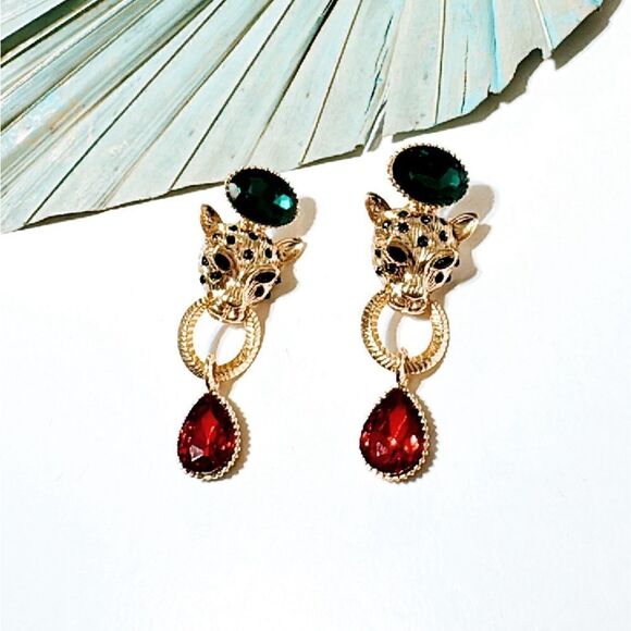 Crystal drop earrings S635 - Picture 2 of 4